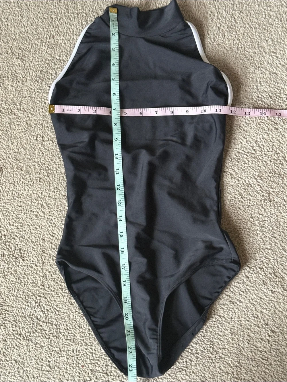 Ballet Rosa Stephanie High Neck Leotard with White Trim!